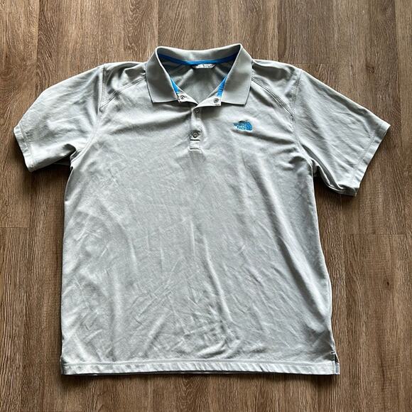 The North Face Men's Light Grey Horizon Short Sleeve Polo Size XL - Picture 1 of 6